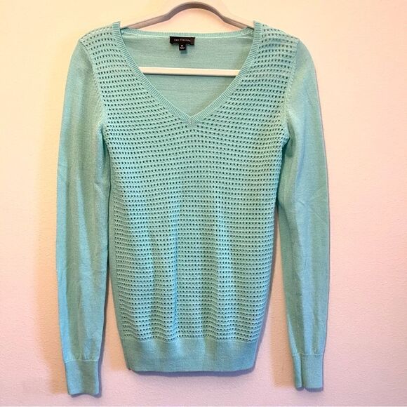 The Limited v-neck teal sweater size xs - Picture 1 of 5